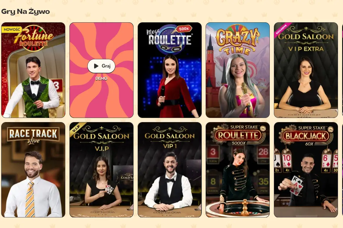 Games at  Kasyno